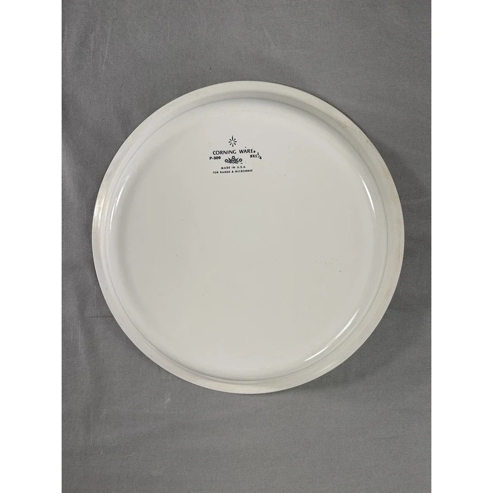 Vintage Corning Ware Blue Cornflower 9-inch pie plate P-309 9
